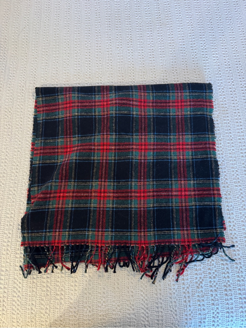J.Crew Made in Italy Tartan Plaid Wool Scarf Wrap